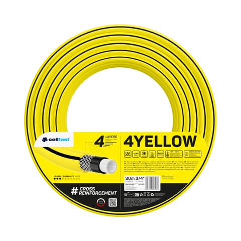 ⁨WĄŻ OGRODOWY 4 YELLOW 3/4'' 30MB⁩ w sklepie Wasserman.eu