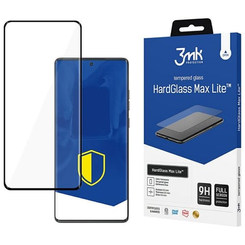 ⁨Szkło hartowane 3MK HardGlass Max Lite   do Motorola Moto G85 czarny⁩ w sklepie Wasserman.eu