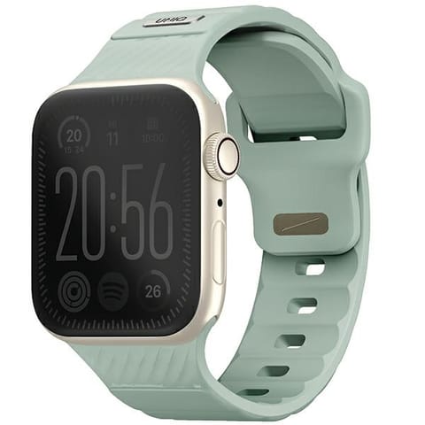 ⁨UNIQ pasek Stride Apple Watch Series1/2/3/4/5/6/7/8/9/SE/SE2 38/40/41mm FKM Rubber Strap miętowy/iceplant green⁩ w sklepie Wasserman.eu