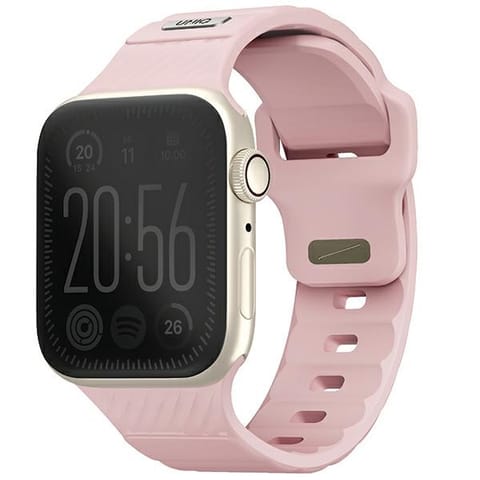 ⁨UNIQ pasek Stride Apple Watch Series1/2/3/4/5/6/7/8/9/SE/SE2 38/40/41mm FKM Rubber Strap różowy/pale pink⁩ w sklepie Wasserman.eu