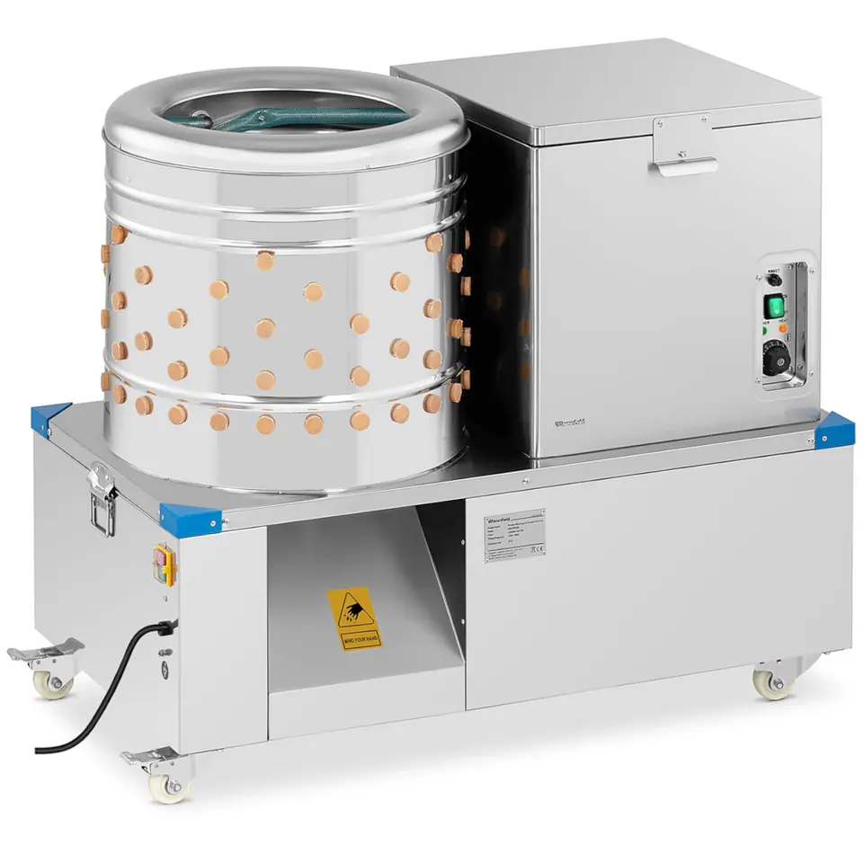 ⁨Skubarka scalder for chicken turkeys 2in1 drum avg. 50 cm 55 l 1.5 kW⁩ at Wasserman.eu