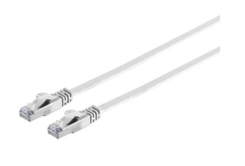 ⁨MicroConnect U/FTP CAT6A 10M White Flat⁩ w sklepie Wasserman.eu