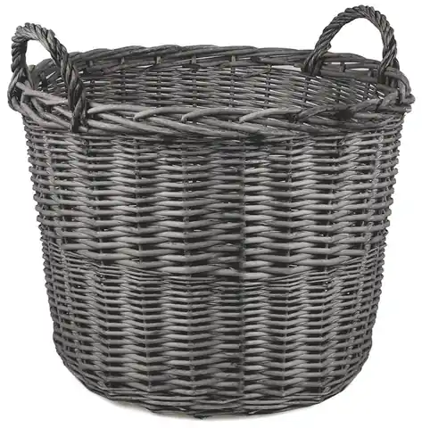 ⁨Wicker basket with handles, gray (Wed 55 cm, height 49 cm)⁩ at Wasserman.eu