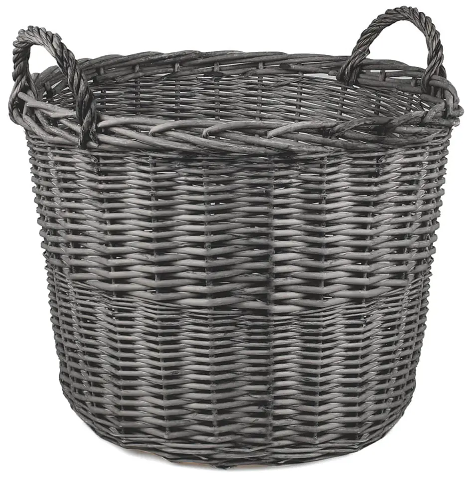 Wicker basket with handles, gray (Wed 55 cm, height 49 cm) at Wasserman.eu