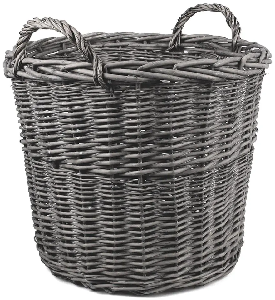 Wicker basket with handles, gray (Wed 47 cm, height 44 cm) at Wasserman.eu