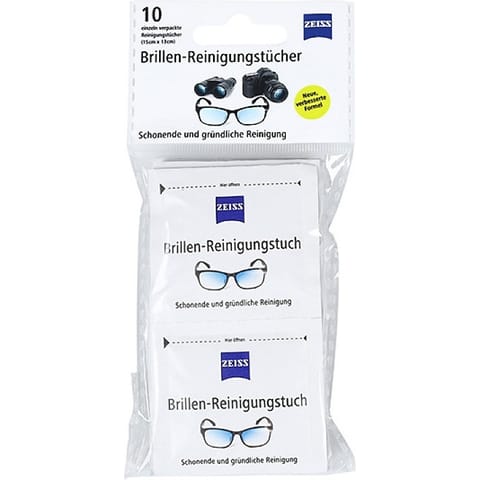 ⁨Chusteczki do okularów i wyświetlaczy Zeiss białe (10)⁩ w sklepie Wasserman.eu