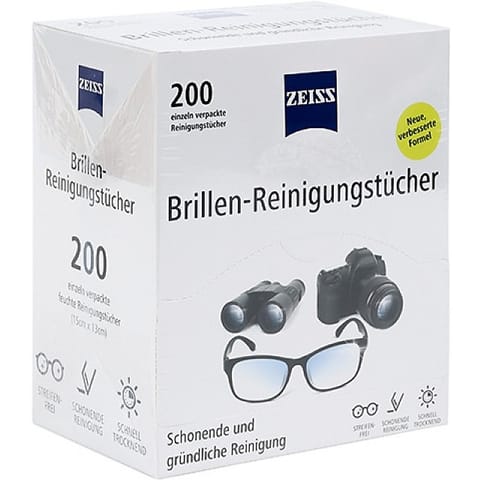 ⁨Chusteczki do okularów i wyświetlaczy Zeiss białe (200)⁩ w sklepie Wasserman.eu