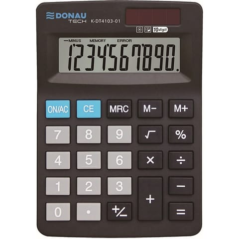 ⁨Kalkulator Donau Tech K-DT4103-01 czarny⁩ w sklepie Wasserman.eu
