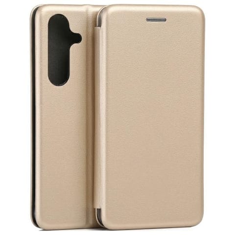 ⁨Beline Etui Book Magnetic Samsung S25    złoty/gold⁩ w sklepie Wasserman.eu