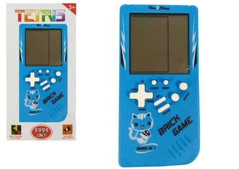 ⁨Gra Elektroniczna Tetris Brick Game Niebieska⁩ w sklepie Wasserman.eu