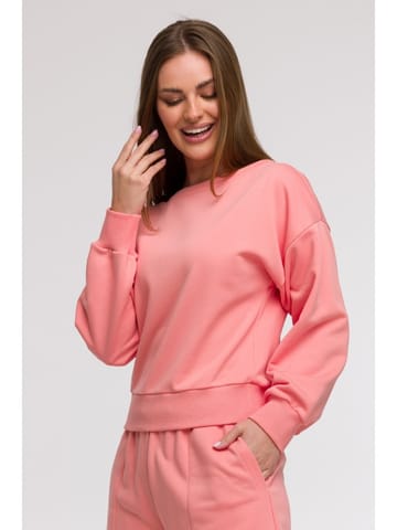 ⁨B293 Bluza z otwartymi plecami - koralowa (kolor koral, rozmiar S)⁩ w sklepie Wasserman.eu