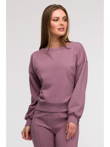 ⁨B293 Bluza z otwartymi plecami - wrzosowa (kolor wrzos, rozmiar S)⁩ w sklepie Wasserman.eu