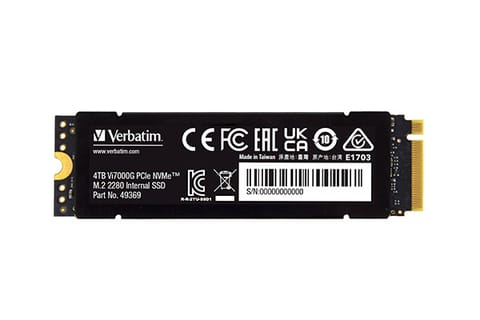 Verbatim Vi7000G PCIe NVMe M.2 SSD 4TB The Ultimate Gaming Solution at Wasserman.eu