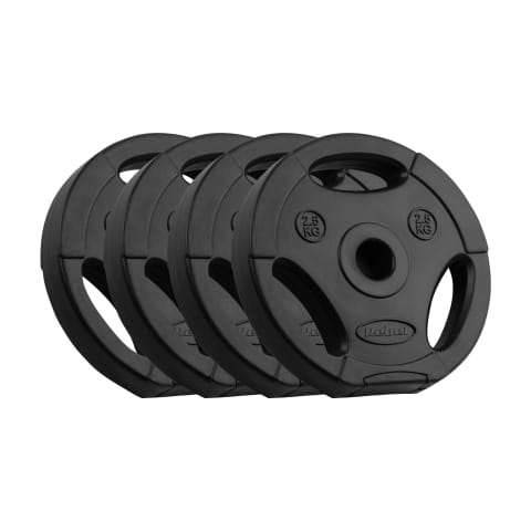 ⁨Obciążenie bitumiczne zestaw 4x2.5kg, otwór 31mm, talerz z uchwytami, REBEL ACTIVE⁩ w sklepie Wasserman.eu