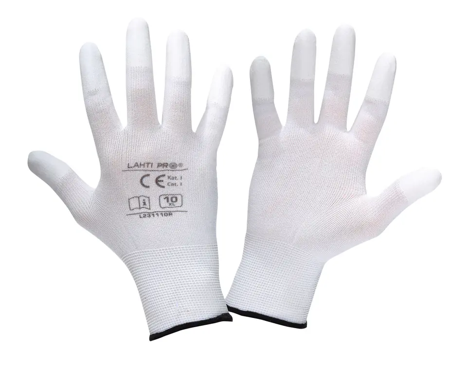 ⁨Gloves pu end. PAL. white l231109p, card, "9", ce, lahti⁩ at Wasserman.eu