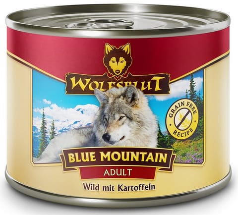 ⁨Wolfsblut Dog Blue Mountain - dziczyzna i ziemniaki puszka 200g⁩ w sklepie Wasserman.eu