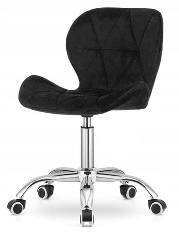 ⁨Krzesło obrotowe VASTO OFFICE VELVET BLACK⁩ w sklepie Wasserman.eu
