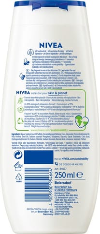 ⁨NIVEA Care Shower Żel pod prysznic Summer Happiness Orange & Avocado - edycja limitowana 250 ml⁩ w sklepie Wasserman.eu