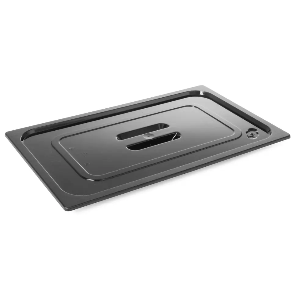⁨Black polycarbonate lid for GN GN 1/2 - Hendi 862926⁩ at Wasserman.eu
