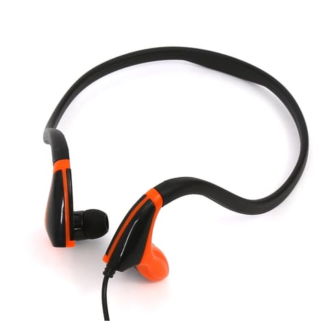 ⁨FREESTYLE IN-EAR EARPHONES + MIC SPORT SŁUCHAWKI PRZEWODOWE DOUSZNE Z MIKROFONEM SPORT BLACK ORANGE [42444] TE⁩ w sklepie Wasserman.eu