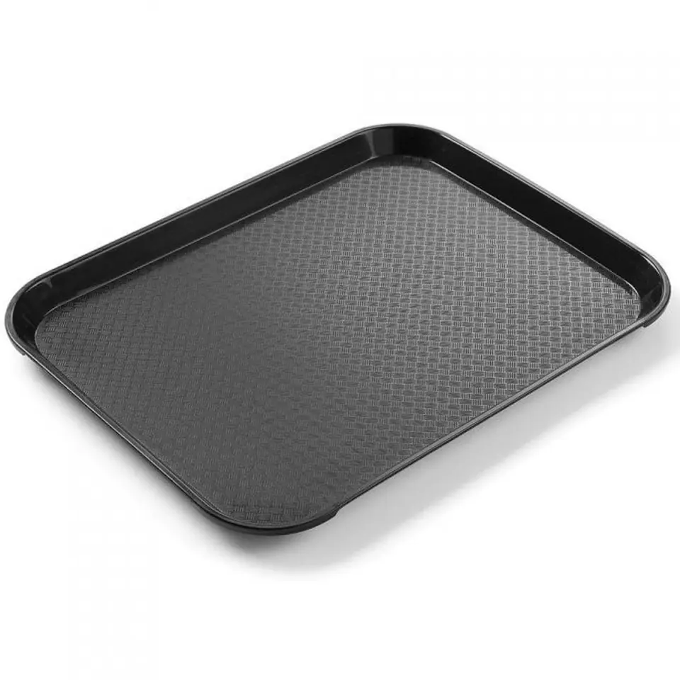 ⁨Small tray Serving tray Fast Food Polypropylene BLACK 878750⁩ at Wasserman.eu