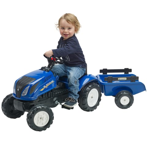 ⁨FALK Traktor na Pedały New Holland Duży z Przyczepką + Otwierana Maska od 2 lat⁩ w sklepie Wasserman.eu