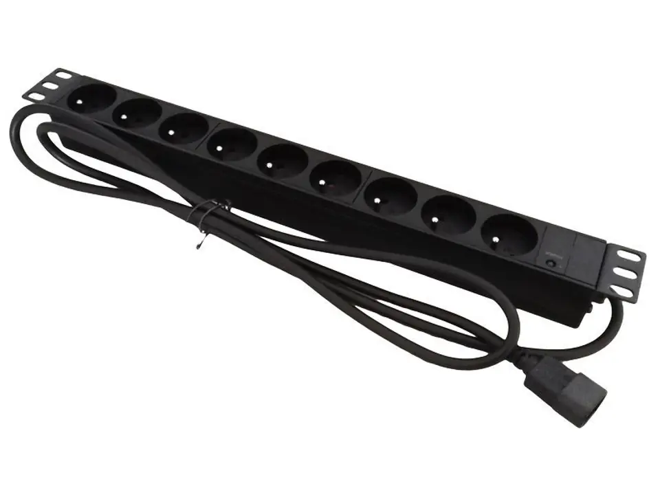 ⁨Power strip 19" 9xCEE 7/5 plug C20⁩ at Wasserman.eu