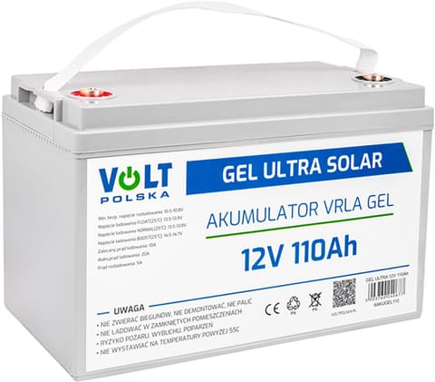 ⁨Akumulator Volt Polska GEL VPRO Solar 12V 110Ah⁩ w sklepie Wasserman.eu