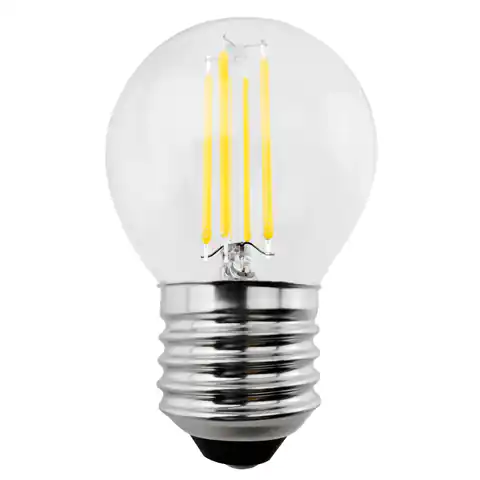 ⁨Maclean LED Bulb, Filament LED E27, 6W, 230V, WW Warm White 3000K, 600lm, Retro Decorative Edison G45, MCE284⁩ at Wasserman.eu