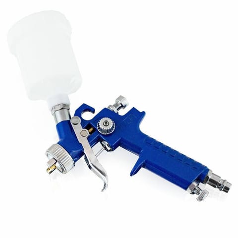 ⁨PISTOLET NATRYSKOWY HVLP DO MALOWANIA Z REGULACJĄ BITUXX Z POJEMNIKIEM 100ML⁩ w sklepie Wasserman.eu