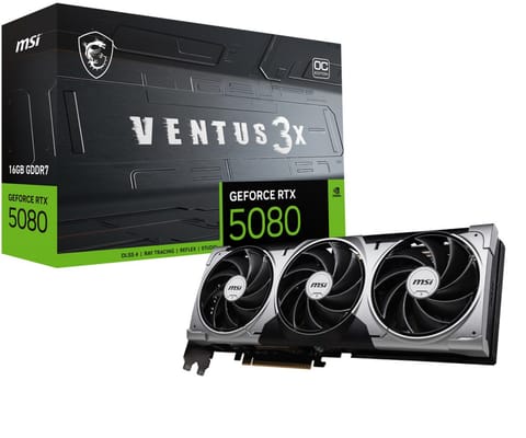 ⁨Karta graficzna MSI GeForce RTX 5080 VENTUS 3X OC 16GB GDDR7 (RTX 5080 16G VENTUS 3X OC)⁩ w sklepie Wasserman.eu