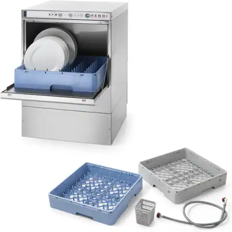 ⁨Bar dishwasher + dispenser + pump basket 50x50cm 400V 3 PROGRAMS⁩ at Wasserman.eu