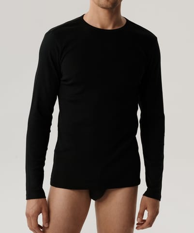 ⁨KOSZULKA ATLANTIC 2BMV-049 CZA (kolor czarny, rozmiar M)⁩ w sklepie Wasserman.eu