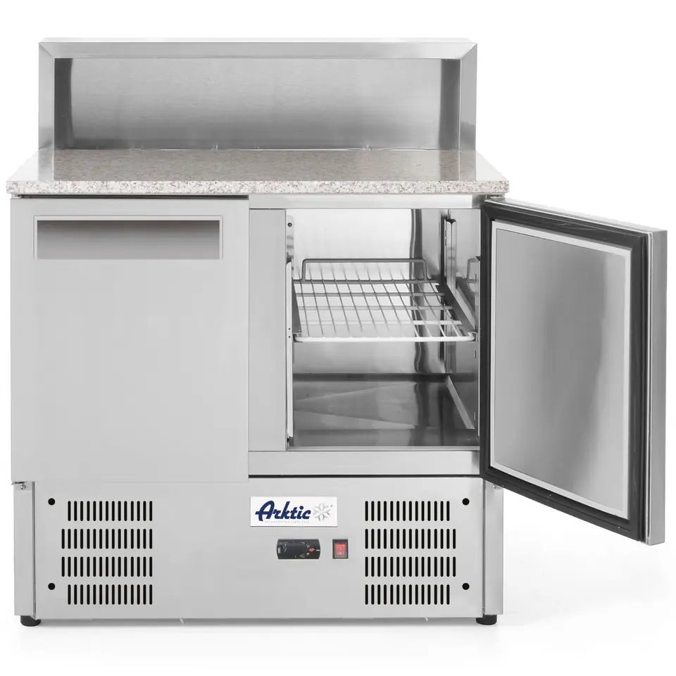 2-door refrigeration table with extension and granite worktop for 5x GN1/6 247 l - Hendi 236208 at Wasserman.eu