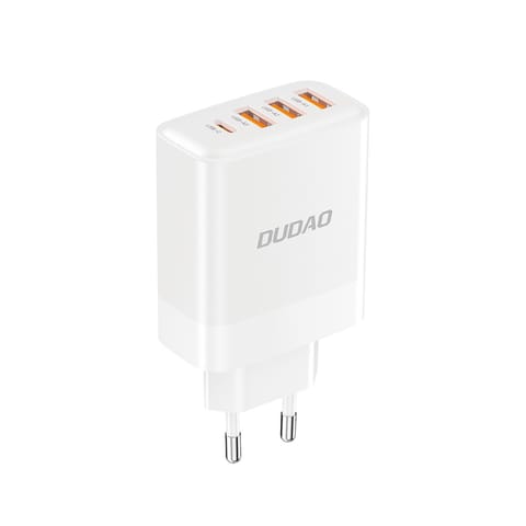 ⁨Ładowarka sieciowa 3x USB-A 1x USB-C PD 20W - biała⁩ w sklepie Wasserman.eu