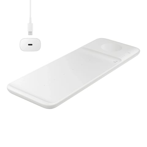 ⁨Inductive charger Samsung EP-P6300TW Trio 9W white/white⁩ at Wasserman.eu