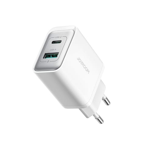 ⁨Ładowarka sieciowa USB-C - USB-A 30W PD - biała⁩ w sklepie Wasserman.eu