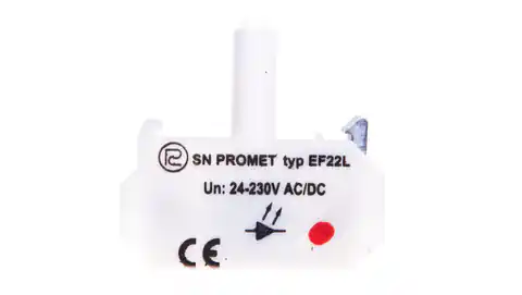 ⁨Blok podświetlający czerwony 24-230V AC/DC do przycisków sterowniczych serii NEF22 i NEK22M IP20 W0-L EF22LN C⁩ w sklepie Wasserman.eu