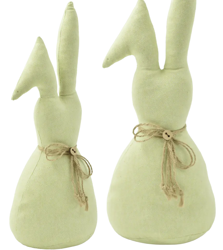 Osterhase, Materialfigur, Stopfen, grün im Wasserman.eu
