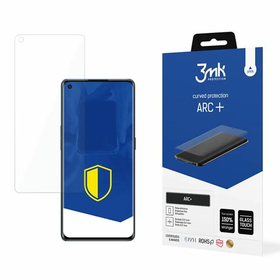⁨3MK Arc+ Film Oppo Reno 6 Pro 5G PEPM00 Fullscreen Film⁩ at Wasserman.eu