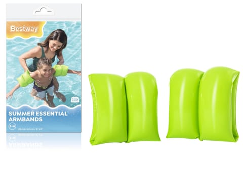 ⁨Dmuchane Rękawki Zielone Bestway 20cm 32005⁩ w sklepie Wasserman.eu