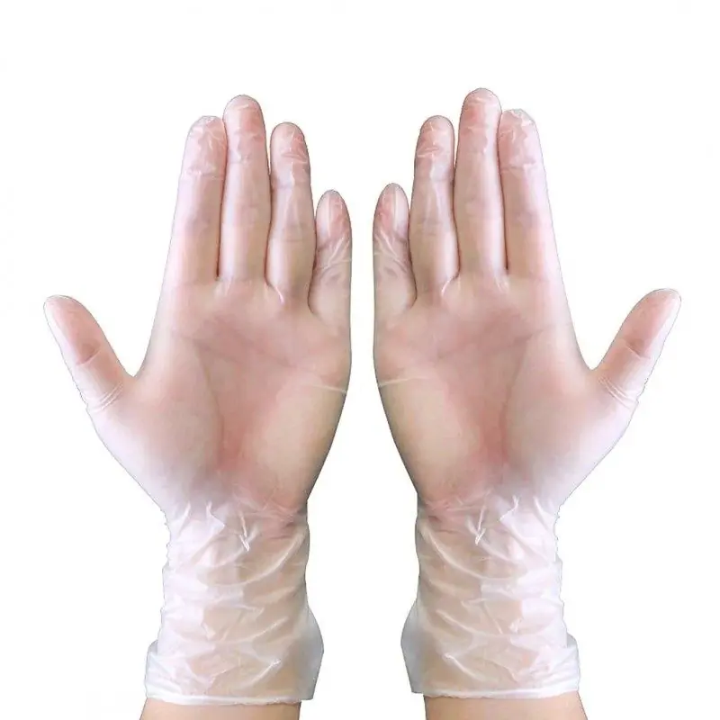 ⁨Vinyl gloves white, 100 pcs., box, "7", ce, lahti⁩ at Wasserman.eu