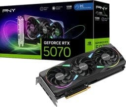 ⁨Karta graficzna PNY GeForce RTX 5070 12GB GDDR7 (VCG507012TFXXPB1-O)⁩ w sklepie Wasserman.eu