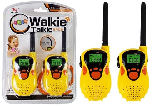 ⁨Walkie Talkie Krótkofalówki  Zasięg 100 m Żółte Dla Dzieci⁩ w sklepie Wasserman.eu