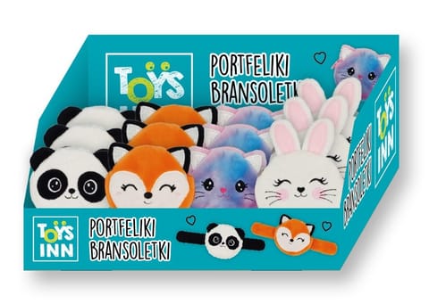 Pluszowy Portfelik bransoletka mix 12szt display w sklepie Wasserman.eu