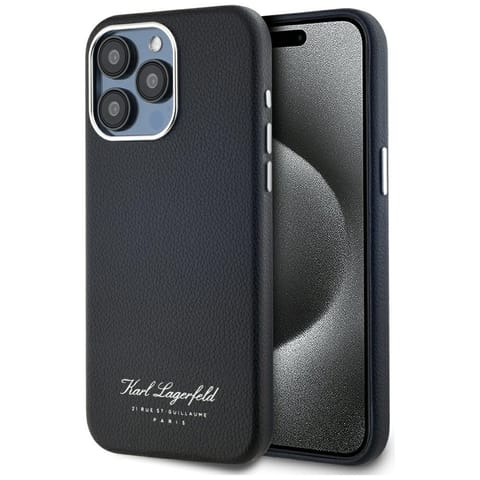 ⁨Etui Karl Lagerfeld hotel RSG do iPhone15 Pro czarny⁩ w sklepie Wasserman.eu