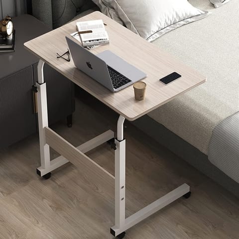 ⁨Mobilne biurko stolik pod laptop tablet, regulowane na kółkach STL03WZ4⁩ w sklepie Wasserman.eu