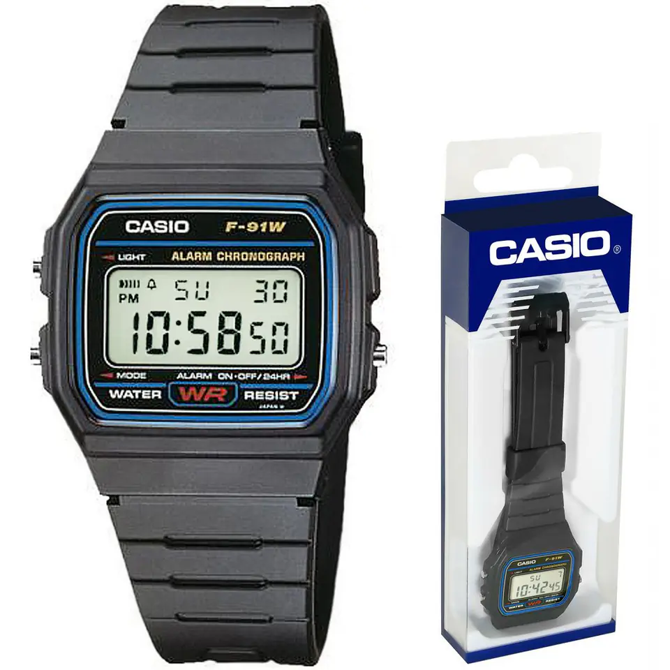 Zegarek Męski CASIO F-91W-1YER w sklepie Wasserman.eu