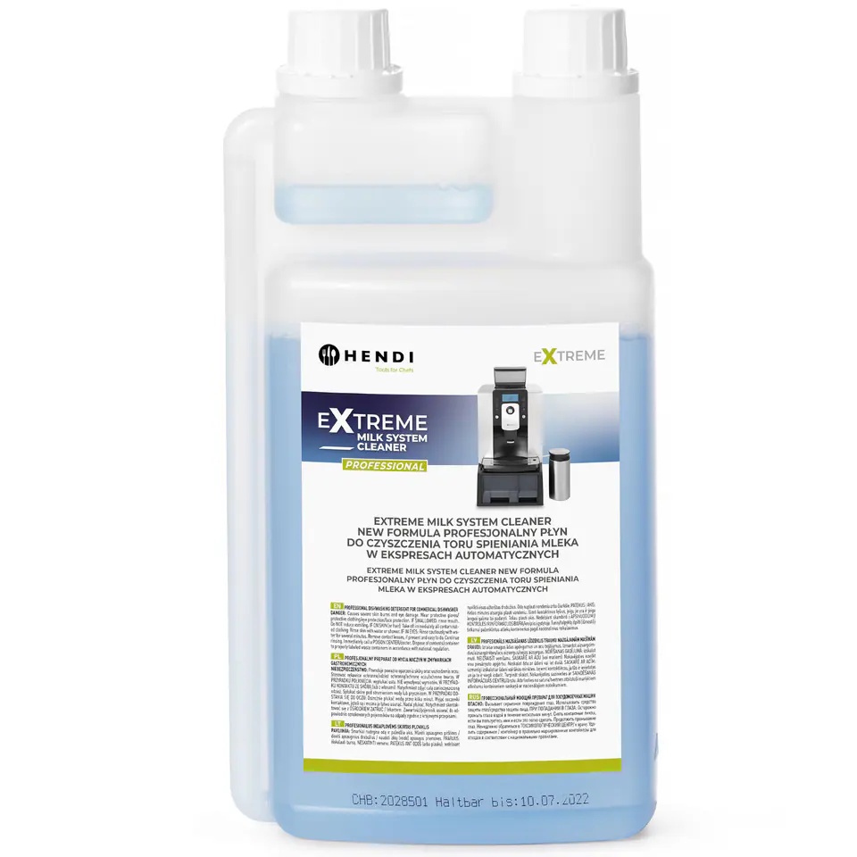 ⁨Liquid for cleaning the path of milk foaming installation in coffee machines 1 l - Hendi 976678⁩ at Wasserman.eu