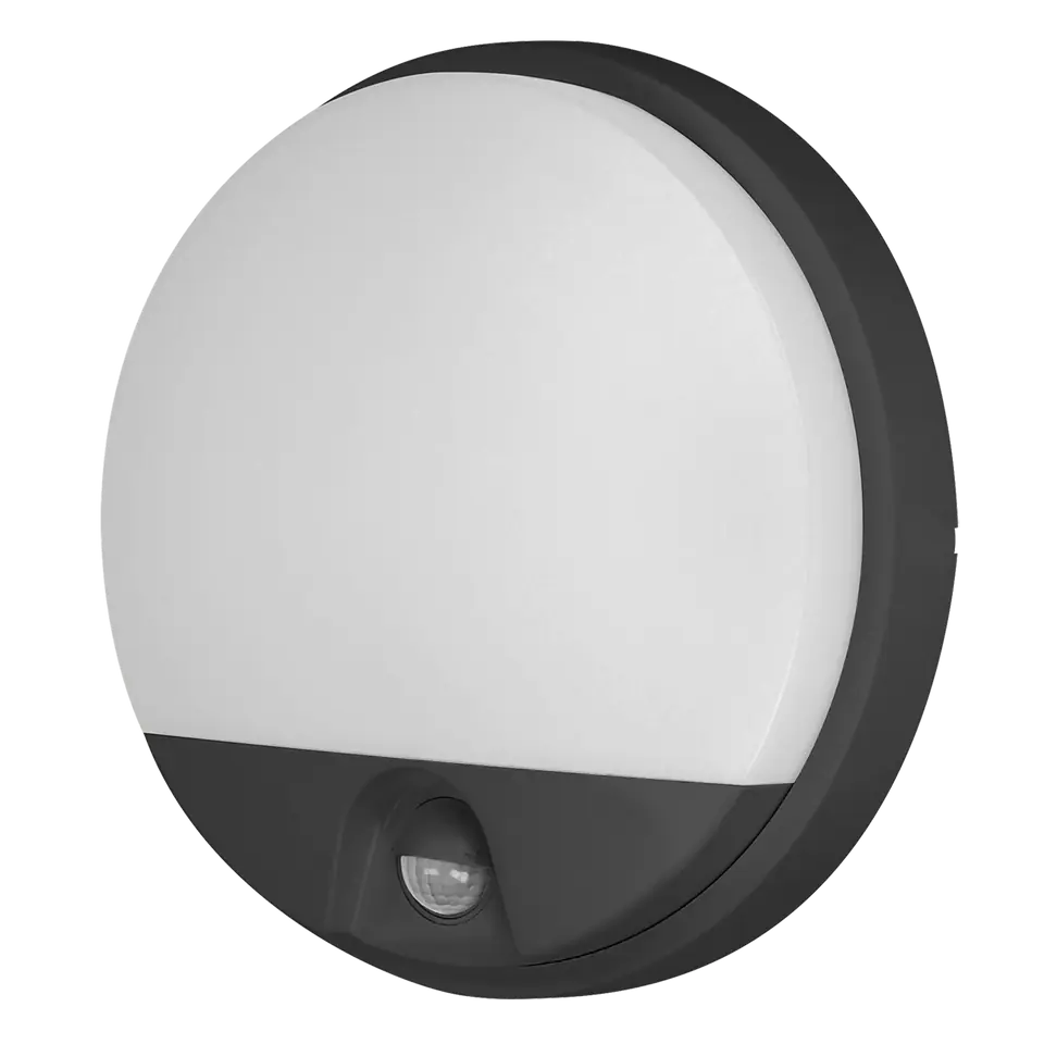 AGAT LED 15W, oprawa ogrodowa z czujnikiem ruchu, 140st, 1100lm, IP54, 4000K, czarna w sklepie Wasserman.eu